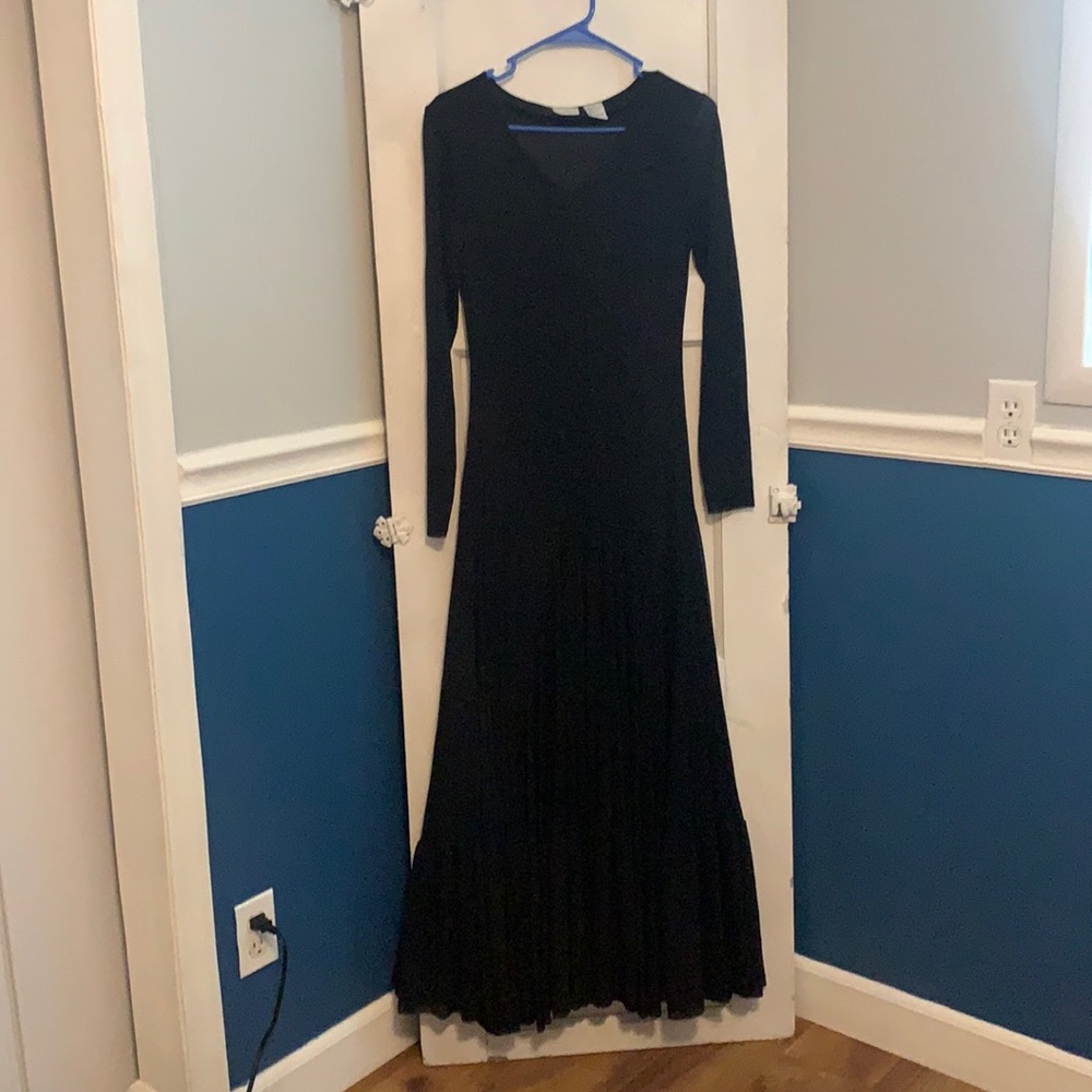 Long Black Maxi Length dress